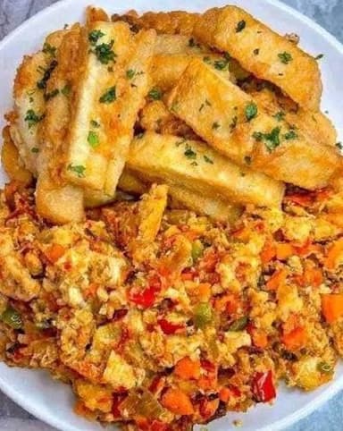 Golden Yam & Egg Sauce