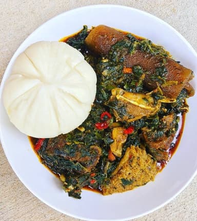 Vegetable Soup & Semovita